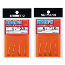 シマノ(SHIMANO) 着脱式背バリ (フッ素) PJ-AM4W 6号