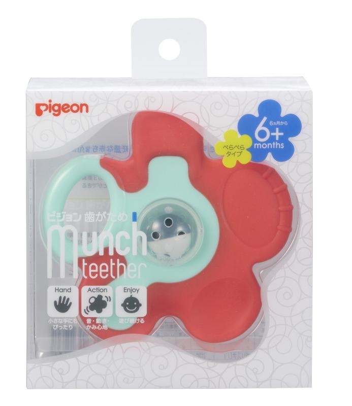 乐天商城 - PIGEON ピジョン 歯がため6ヶ月以上ぺらぺらキャロットフラワー