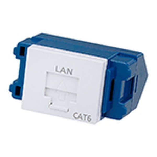 乐天商城 - パナソニック(Panasonic) 情報モジュラジャック J-J型 CAT6 埋込型 プラグ接続型 セラミックホワイト NR3470CW