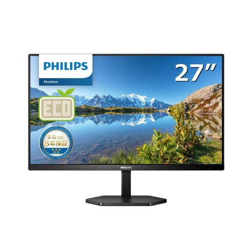 PHILIPS モニターディスプレイ 27E1N3300A/11 (27インチ/IPS/FHD/75Hz/1ms//HDMI 1.4x1, USB Type-Cx1 /USB3.2ポートx4/チルト/フレームレス/ブルーライトカット/スピーカー/AMD PHILIPS モニターディスプレイ 27E1N3300A/11 (27インチ/IPS/FHD/75Hz/1ms//HDMI 1.4x1, USB Type-Cx1 /USB3.2ポートx4/チルト/フレームレス/ブルーライトカット/スピーカー/AMD