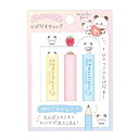 カミオジャパン もちもちぱんだ ひょっこり鉛筆キャップ フルーツパーティ えんぴつキャップ 芯保護 筆記具 筆記用具 252301