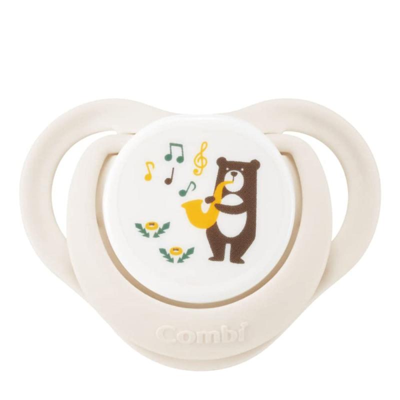 COMBI コンビ テテオ おしゃぶり 入眠ナビP サイズS 0-3ヶ月頃まで ごきげんくまさん 2