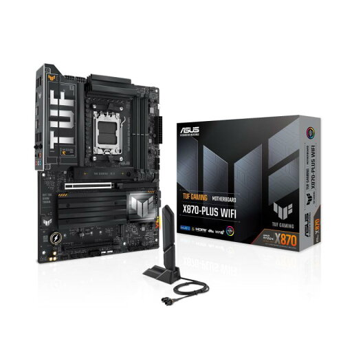 ASUS TUF GAMING X870-PLUS WIFI AMD Ryzen 9000 シリーズ AM5 対応 X870 チップセット搭載 ATX マザーボード/品 ASUS TUF GAMING X870-PLUS WIFI AMD Ryzen 9000 シリーズ AM5 対応 X870 チップセット搭載 ATX マザーボード/品