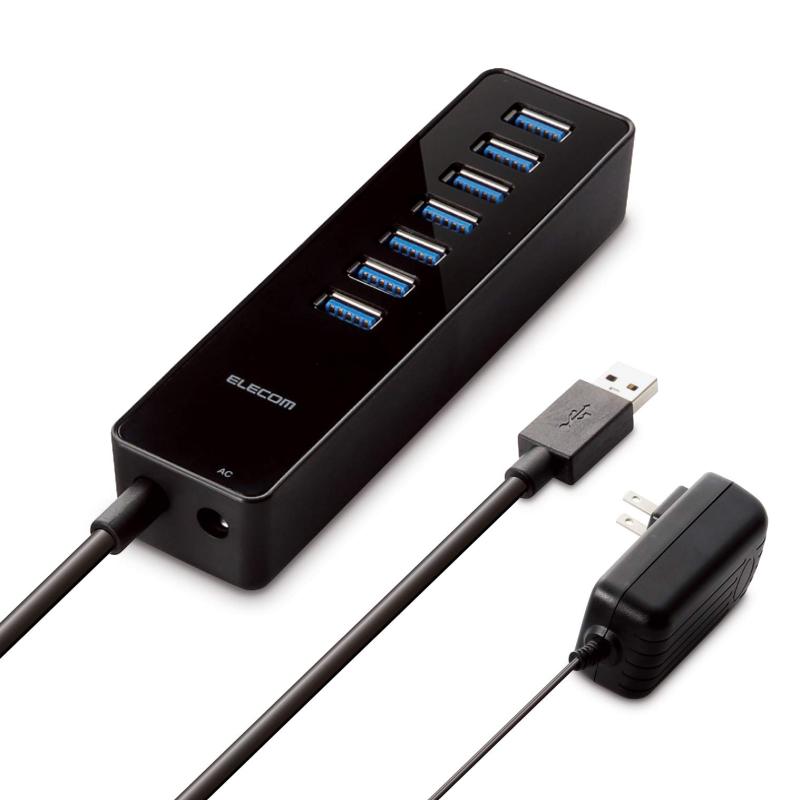 エレコム USB3.0 ハブ 7ポート ACアダ