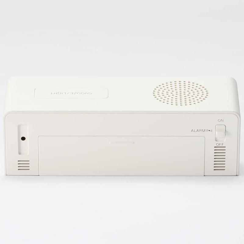 無印良品 デジタル電波時計(大音量アラーム機能付) MJ-RDCLA(W)1 44581490 白 幅148×奥行64×高さ59mm [3]
