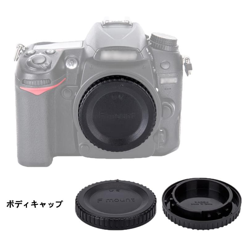 2組入 JJC Nikon F マウント リアレンズキャップ + ボディキャップ Nikon D850 D750 D780 D3500 D3400 D7500 D7200 D7100 D7000 D5600 D5500 D5300 D5200 D5100