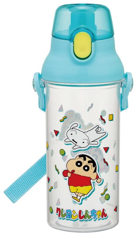 スケーター(Skater) 子供用 クリア 水筒 480ml プラスチック製 クリアボトル 子供用 日本製 クレヨンしんちゃん PSB5TR-A(3)