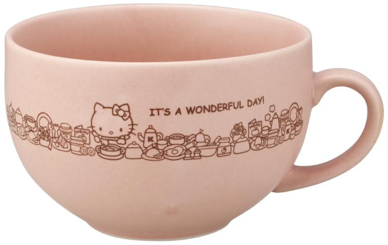 スケーター(Skater) 美濃焼 スープマグ 450ml 陶器 スープカップ ハローキティ サンリオ CHMG45-A