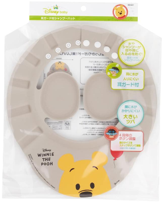 スケーター(Skater) シャンプーハット 耳ガード 付き ディズニー くまのプーさん 女の子 BSHA1-Aサイズ：31.5×28×1.7cm/調整範囲：約43～52cm/生後6ヵ月-6歳頃まで対応水やシャンプーが目や耳に入るのを防ぐ大きいツバ耳に水が入りにくい耳ガード付き4段階のボタン調整で頭のサイズに合わせられる材質：EVA樹脂/原産国：中国