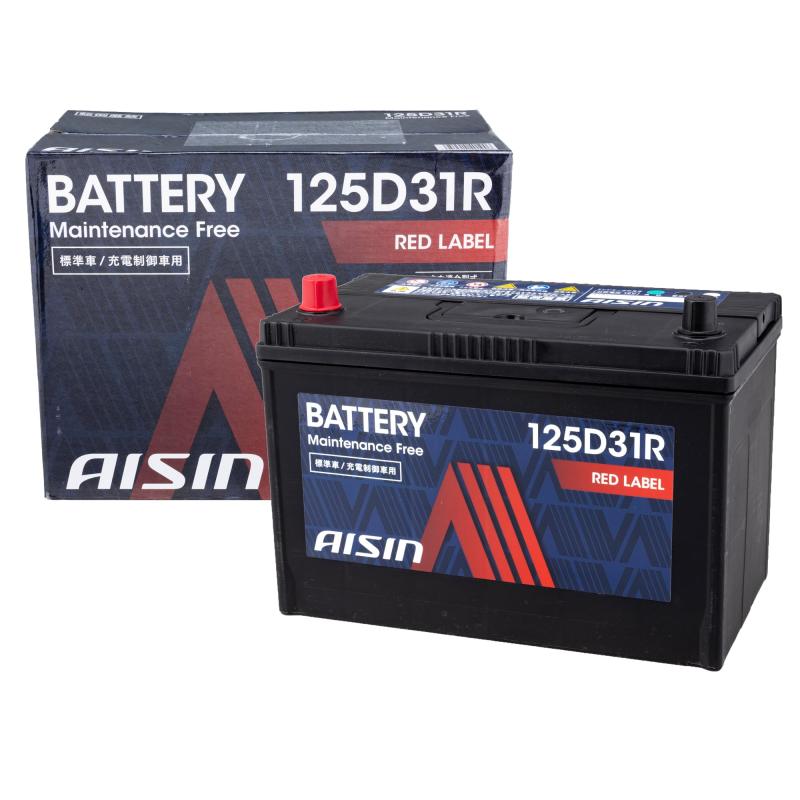 アイシン(AISIN) 車用 バッテリー 125D31R (115D31R 105D31R ほか) 標準車/充電制御車対応 RED LABEL BTRAZ-9125D31R