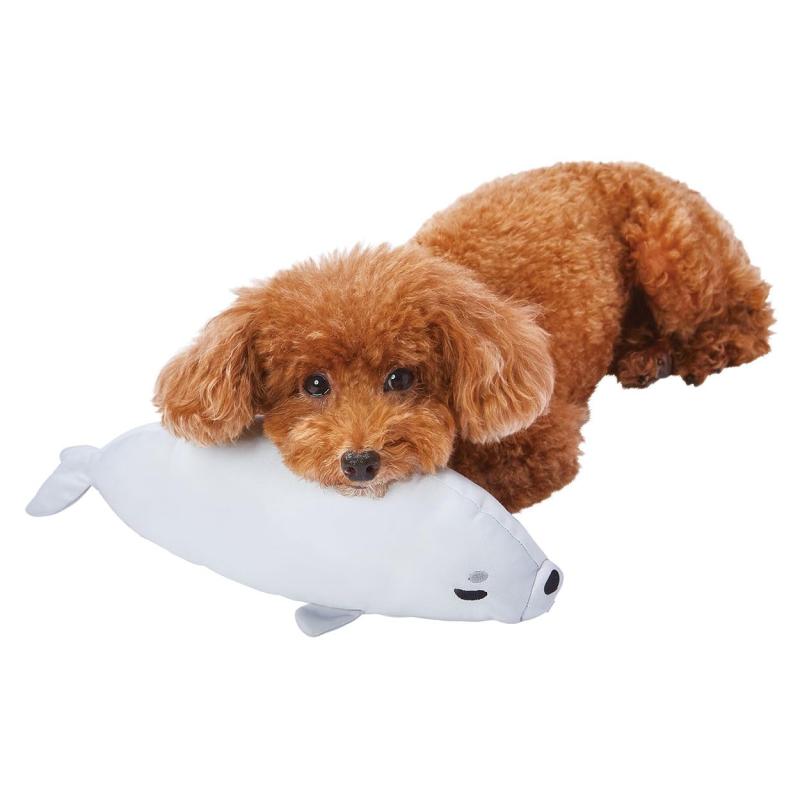 ペティオ (Petio) 犬猫用 ひんやりTOYあごまくら アザラシ