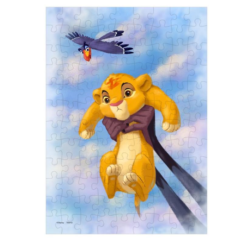 Rakuten - テンヨー(Tenyo) 【日本製】 108ピース ジグソーパズル ディズニー ビューティフル チャイルド シンバ (18.2x25.7cm) D-108-059 のり付き ヘラ付き サービスカード付き