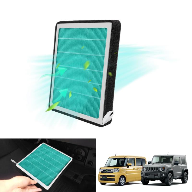 AUTO SPEC スズキ エアコンフィルター ジムニーJB64 JB74 アルト HA36S スペーシア MK53 車用エアコンフィルター 5層構造 活性炭入り カーエアコン用フィルター クロスビー MN71 ワゴンR MH35S MH55S キャ