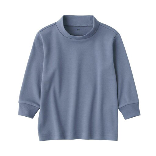 無印良品 ベビー 起毛スムース編みハイネック長袖Tシャツ ユニセックスベビー CC23TA4A スモーキーブルー ベビー90 無印良品 ベビー 起毛スムース編みハイネック長袖Tシャツ ユニセックスベビー CC23TA4A スモーキーブルー ベビー90