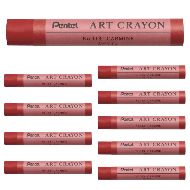 ぺんてる クレヨン アートクレヨン カーマイン PTACT113