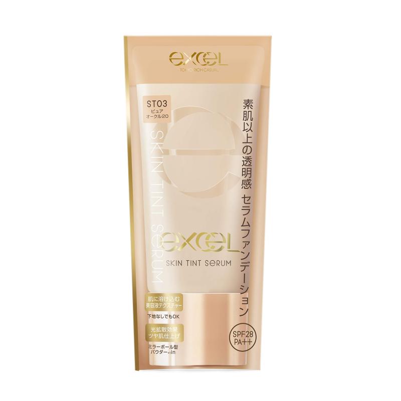 excel(エクセル)スキンティントセラムST03(ピュアオークル20)ファンデーション リキッドファンデーション