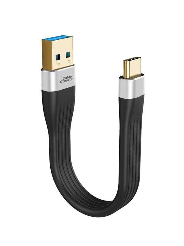 USB C Aケーブル, CableCreation ショートUSB C to USB 3.0ケーブル3A快速充電 56Kレジスタ付き, 5Gbpsデータ転送, MacBook, iPad Pro, Galaxy S20, SSD, Oculus Que