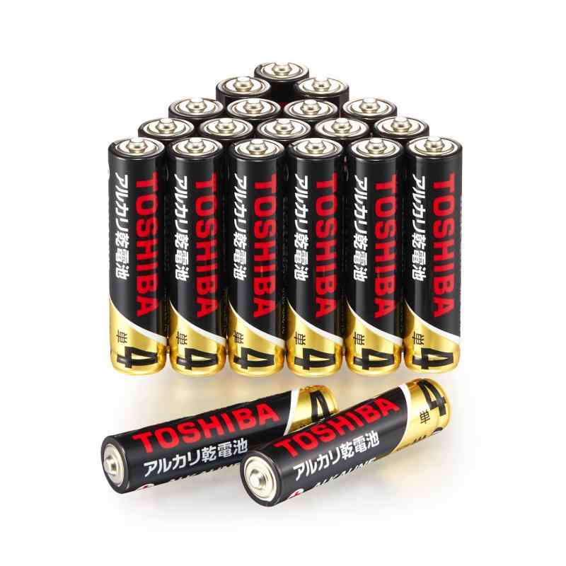 東芝(TOSHIBA) アルカリ乾電池 単4形 20本入 1.5V 使用推奨期限 10年保存 液漏れ防止構造 Zシリーズ LR03Z 20P