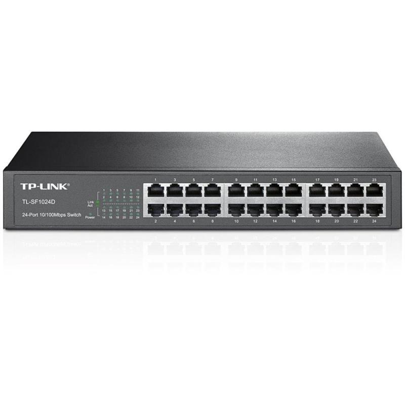 TP-Link スイッチングハブ 24ポート ラックマウント 10/100Mbps 金属筺体 TL-SF1024D