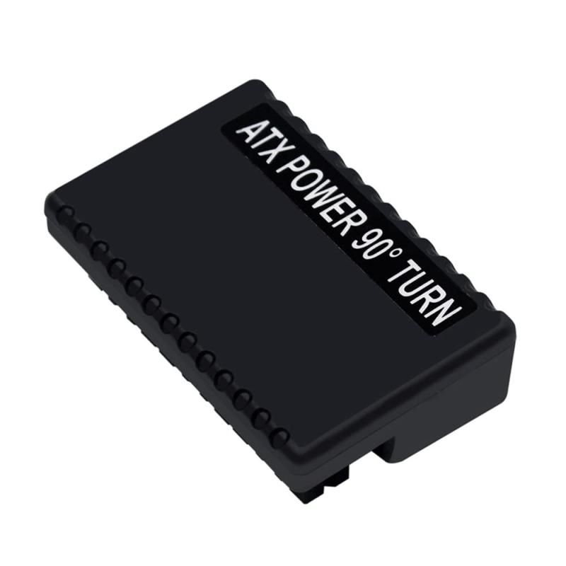 NFHK オーバーモールド ATX 24ピン メス - 24ピン オス 90度 電源アダプター メインボード マザーボー..