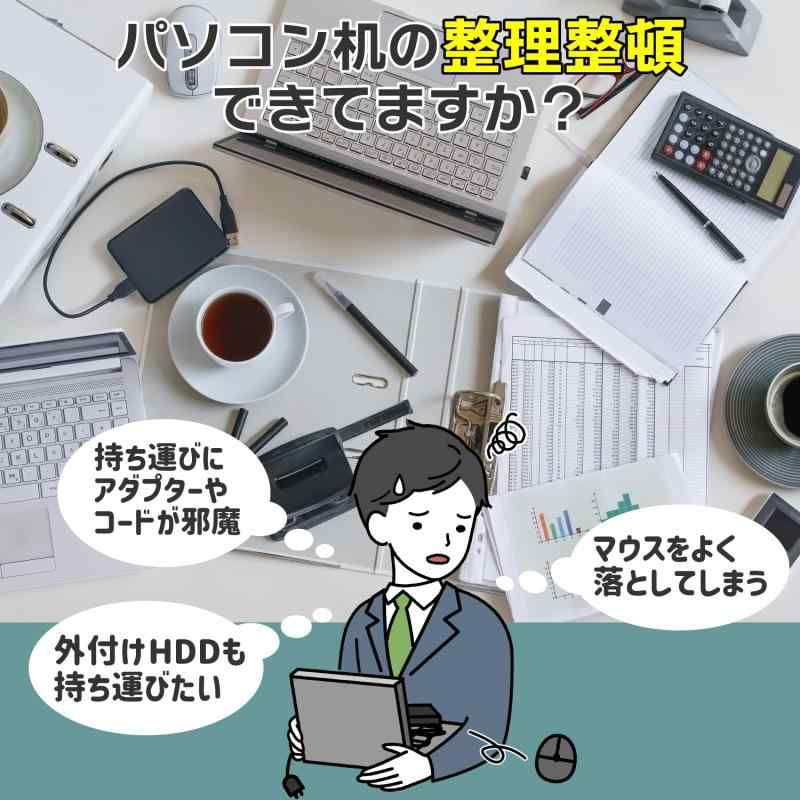 エルパ(ELPA) ノートPCポケット ノートパソコン ガジェット ポケット PC ポーチ 貼り付け 収納 マウス ケーブル アクセサリー ネイビー OR-PO01(NV) donzstore-10828651 DONZ STORE サンプル画像3