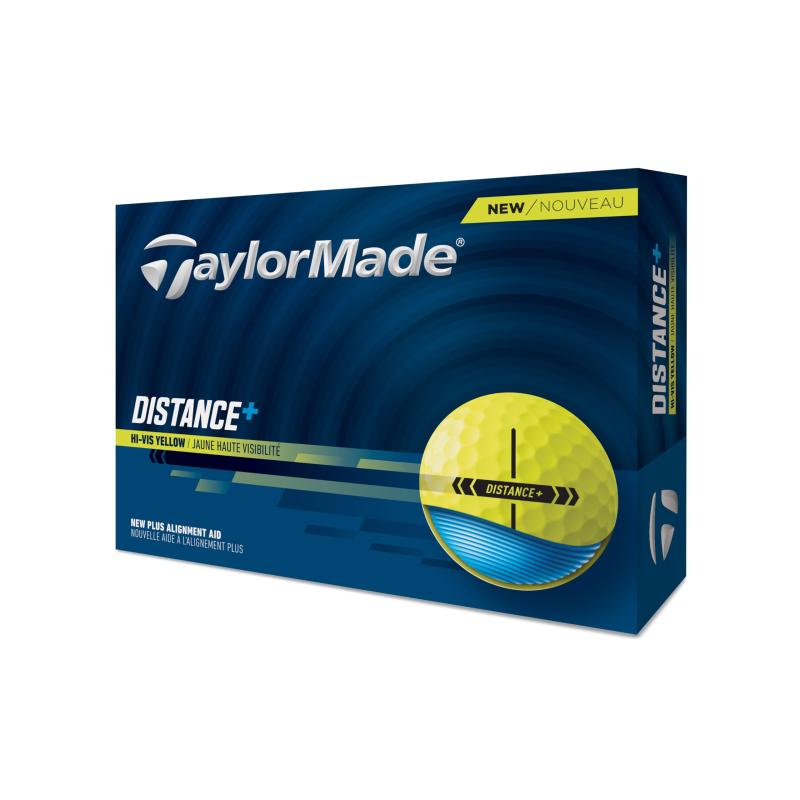 乐天商城 - テーラーメイド(TAYLOR MADE) TMJ25 Distance + YLW JPN dz ディスタンスプラス イエロー ゴルフボール 2025年モデル イエロー