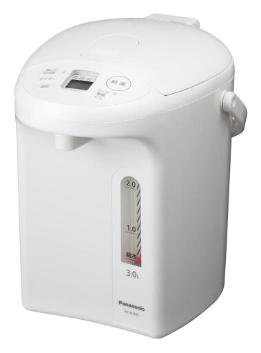 パナソニック 電気ポット 3.0リットル 真空断熱 省エネ保温 お好み温度調節 給湯量(2段階+コーヒー用) ホワイト NC-BJ305-W パナソニック 電気ポット 3.0リットル 真空断熱 省エネ保温 お好み温度調節 給湯量(2段階+コーヒー用) ホワイト NC-BJ305-W