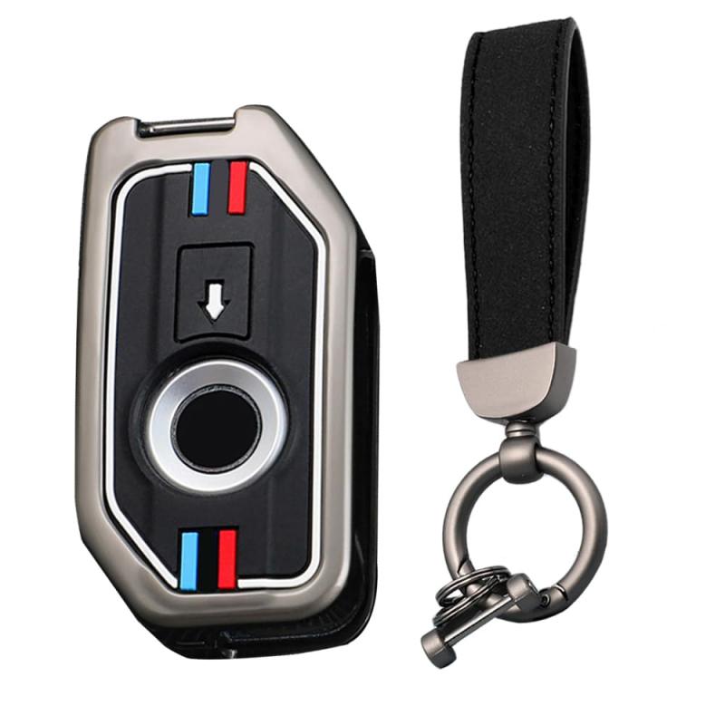 [KUNIO] BMW専用 バイク キーケース キーカバー キーホルダー シリコン 亜鉛合金 蛍光ボタン BMW向け F..