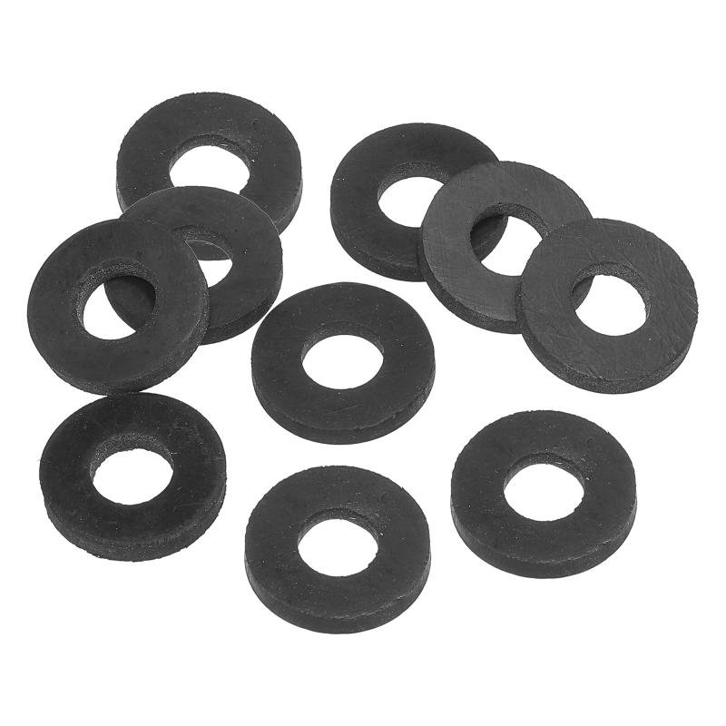 楽天DONZ STOREM10 ゴム製平ワッシャー 10個パック 10mm 内径 22mm 外径 3 mm 厚シーリングスペーサーガスケットリング 蛇口パイプ水ホースファスナーボルト用 黒