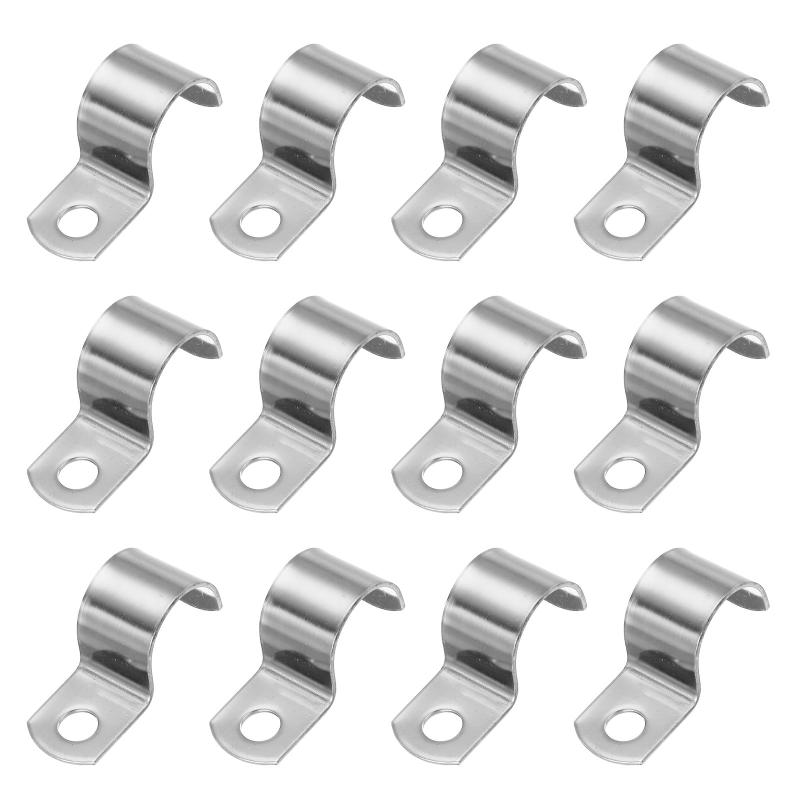 サドルバンド 20mm 片サドルバンド パイプクランプ パイプ固定金具 304ステンレス 配管 サドル パイプ ケーブルワイヤ 固定用 12個