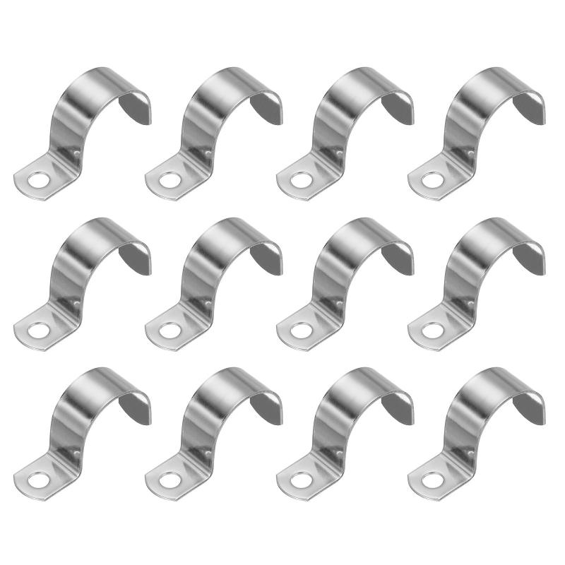 サドルバンド 32mm 片サドルバンド パイプクランプ パイプ固定金具 304ステンレス 配管 サドル パイプ ケーブルワイヤ 固定用 12個