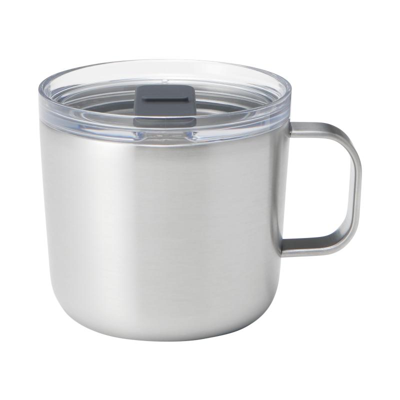 無印良品 目盛り付き 保温保冷 蓋付きマグカップ シルバー 250mL 84334610