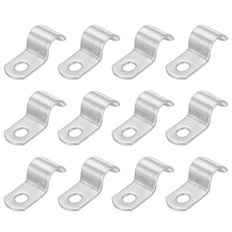 サドルバンド 10mm 片サドルバンド パイプクランプ パイプ固定金具 304ステンレス 配管 サドル パイプ ケーブルワイヤ 固定用 12個