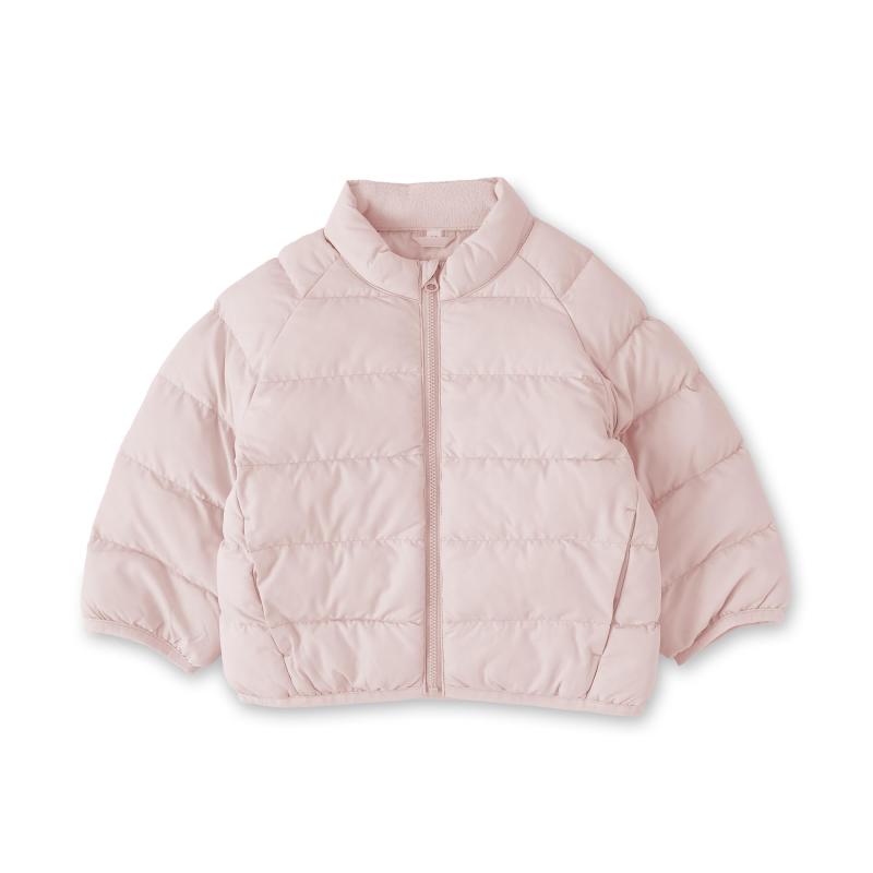 無印良品 洗える中わた撥水ジャケット ユニセックスベビー CC27GA5A ライトピンク 80
