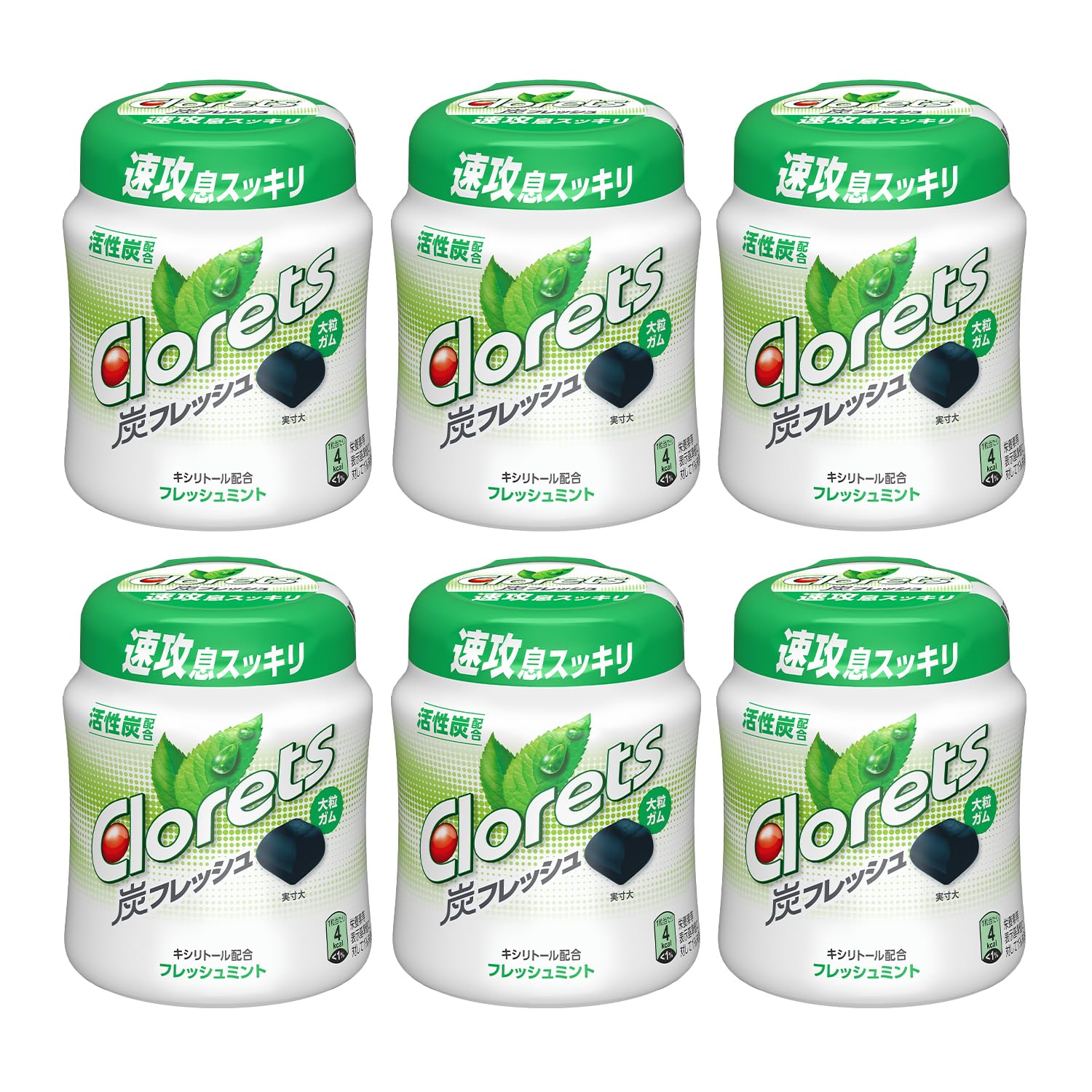 商品情報 商品の説明 商品紹介 速攻息スッキリ！無味無臭の活性炭を配合した大粒ガムニオイの強い食事の後などにピッタリのフレッシュミントフレーバー「緑茶ポリフェノール」と「キシリトール」配合糖類ゼロのシュガーレスガム 原材料・成分 マルチトール（中国製造又はタイ製造）、還元水飴、緑茶エキス甘味料ソルビトール、キシリトール、アスパルテーム・フェニルアラニン化合物、アセスルファムK）、ガムベース、香料、アラビアガム、マンニトール、活性炭、レシチン、植物ワックス、着色料（銅葉緑素）、（一部に大豆を含む）大豆を含みます。本品製造工場では乳成分を含む製品を生産しています。 主な仕様 ガム # 【送料無料】モンデリーズ クロレッツ炭フレッシュ フレッシュミントボトル 112gx6個 食後の気になる口臭、気になりませんか？大事な会話や食事の場面で、自信を持てるかどうかは口臭が大きな影響を与えますよね。そこで、手軽に口臭ケアができる商品があれば、安心して話せる場を提供してくれます。そんな悩みを解消するのが「モンデリーズ クロレッツ炭フレッシュ フレッシュミントボトル」です。 この商品は、活性炭を配合しており、無味無臭で食事の後でも気軽に使用できます。フレッシュミントの香りが口の中をさっぱりさせ、緑茶ポリフェノールやキシリトールが口内環境をサポートします。糖分ゼロのシュガーレスガムなので、ダイエット中でも安心して楽しめます。 何気なく口にできるこのガムを使うことで、あなたの自信を底上げし、毎日のコミュニケーションをさらに良いものへと変えてくれること間違いなしです。ぜひ、手に取って試してみてください。 ## 商品の特長 「モンデリーズ クロレッツ炭フレッシュ フレッシュミントボトル」は、特に口臭の悩みを抱えている方に最適な商品です。配合されている無味無臭の活性炭が、強い食事の後でもしっかりと口の中のニオイを吸収します。 さらに、フレッシュミントの爽やかな香りが、口の中の不快感を和らげてくれます。使用後はさっぱり感が長続きし、一口食べた瞬間からその効果を実感できるでしょう。 この商品は、仕事の合間や食事の後、または外出先でも簡単に使えるため、忙しい日常の中でも手軽に取り入れられます。特に友人や恋人との関係を深めたい時、気になる口臭を気にせず思い切り会話を楽しむことができるでしょう。 加えて、糖類ゼロのシュガーレスガムですので、ダイエット中の方にも安心です。他のフレーバーと比べて、フィット感とコストパフォーマンスも優れているため、非常におすすめです。 この商品を使うことで、日常生活の質が向上し、毎日をもっと充実させることができるのです。ぜひこの機会にお試しください。 ## 原材料と成分 このクロレッツガムには、便利でありながらも健康に配慮した成分が含まれています。主成分であるマルチトールや還元水飴は砂糖の代わりに使われ、甘さを保持しながらもカロリーを抑えています。 また、アスパルテームやアセスルファムKなどの甘味料も含まれていて、人工的な甘さを持ちながらもカロリーを抑えた製品に仕上がっています。無味無臭の活性炭の効果によって、強いニオイをしっかりと吸収してくれ、その後の爽快感も長続きします。 原材料名には、大豆を含むことが明記されているため、大豆アレルギーを持っている方は注意が必要です。他の成分としてアラビアガムやマンニトールも使用され、口の中の水分を保持しながらしっかりとした食感を生かしたガムを実現しています。 このように、多彩な成分がバランス良く配合されているので、安心して毎日使用できる商品です。ぜひ、口臭対策に最適なこのガムを試してみてください。 ## 使用方法と注意事項 「モンデリーズ クロレッツ炭フレッシュ フレッシュミントボトル」の使用方法は非常にシンプルです。食後や気になるタイミングで1つ取り出し、噛むだけでOKです。即効性があり、すぐに口の中をさっぱりさせてくれます。 ただし、注意が必要な点もあります。まず、1日に何度も噛むことには適度に留め、過剰な摂取を避けることが重要です。特に妊娠中や授乳中の方、また子供に与える場合も、適切な使用が求められます。 また、成分に大豆が含まれていますので、大豆アレルギーの方は特に注意が必要です。ガムは砕けやすいので、噛む際には歯や合えば注意してください。 さらに、製品に含まれる活性炭の効果を最大限活かすため、食事の後や香りを気にする場面で使用することが推奨されています。これにより、しっかりと口内のニオイをケアすることができます。 この商品を毎日の生活に取り入れることで、より快適な生活を送ることができるでしょう。ぜひお試しあれ。 ## まとめ - 「クロレッツ炭フレッシュ」は、口臭ケアに最適なガムです。 - 無味無臭の活性炭が口内のニオイを吸収します。 - フレッシュミントの香りが口の中を爽快にします。 - 糖類ゼロのシュガーレスガムなので、安心して使用できます。 - 大豆アレルギーの方は、成分に注意が必要です。 - 簡単に携帯でき、いつでもどこでも使用可能です。 - 生活の質を向上させ、自信を持てる瞬間を増やします。 - 是非、日常のルーチンに取り入れてください。