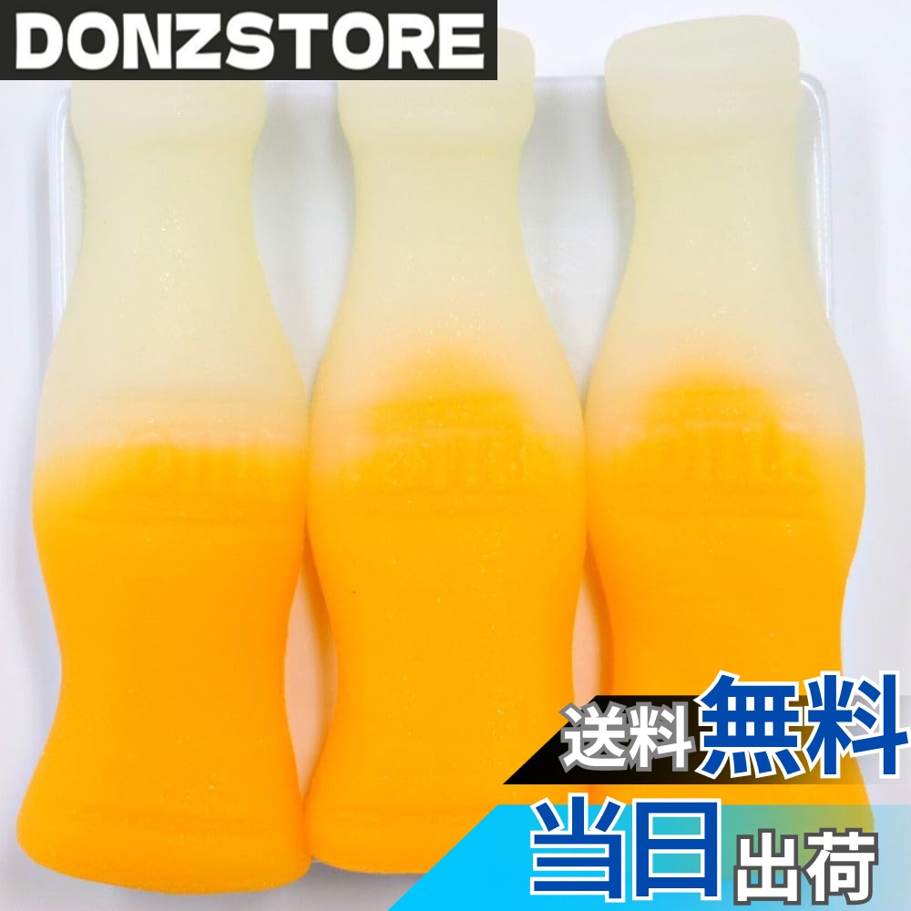 商品情報商品の説明商品紹介 長さ約10cm！重さが約40g！ビッグボトル型のグミはインパクトもあって大人気！ミックスジュースの味わい＆食べ応えのある国産グミです。おやつとしてご好評いただいております。個人での利用はもちろんのこと、小袋に入れてイベント・パーティー・ブライダルなどのプチギフトとして使ったり、オフィスでの休憩のアイテムとして使ったり、業務用アイテムとして使ったり・・・様々なシーンでお使いいただいております。 原材料・成分 水あめ（国内製造）、砂糖、ゼラチン、粉末オブラート／ソルビトール、酸味料、光沢剤、香料、着色料（酸化チタン、黄4、黄5）、乳化剤、（一部にゼラチンを含む）主な仕様 大きなサイズのグミキャンディー