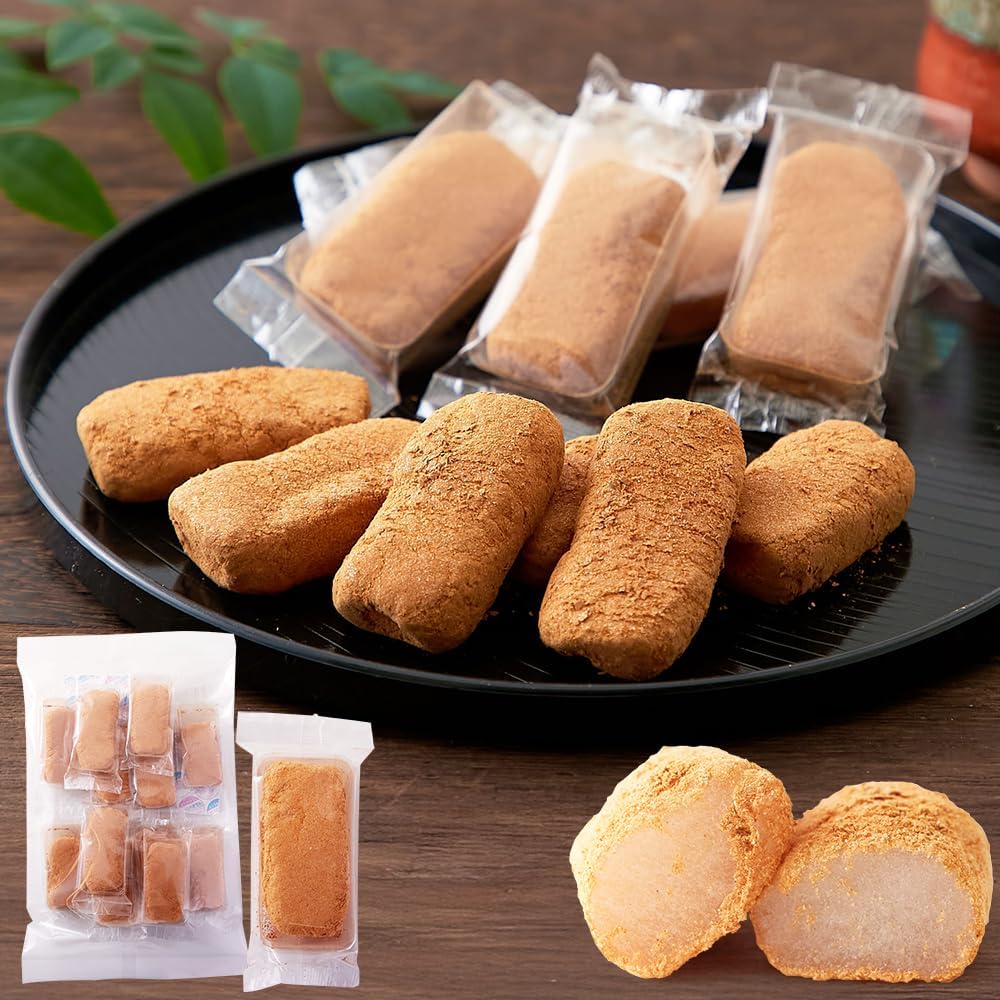 商品情報商品の説明主な仕様 【国産大豆100%のこだわりきなこを贅沢使用！】風味豊かで優しい口当たりのきな粉もち！【個包装】食べやすくて便利！個包装だからお茶請けにもぴったり！12個入でお届け。【おいしさのひみつ】●風味豊かなきな粉●砂糖を混ぜない国産大豆100%で作られたきな粉をまぶすことで、口に入れたとき純粉なきな粉の美味しさをお楽しみいただけます。 ●柔らかなお餅●2種類の餅粉をブレンドすることで、風味と歯ごたえのある食感を備えた仕上がりにしています。きな粉が甘くない分、お餅を甘めにしてバランスがとれるようにしています。【国内製造】国内の工場で丁寧に製造しています。やさしく香ばしいきなこ餅をお楽しみください。■商品名：きなこ餅 ■名称：菓子 ■原材料名：水飴(国内製造)、砂糖、餅粉、 還元水飴、きな粉(大豆)、粉末オブラート/トレハロース、加工澱粉、乳化剤 ■内容量：12個 ■賞味期限：製造日より常温60日 ■保存方法：直射日光、高温多湿を避けてください。 ※開封後はお早めにお召し上がりください。