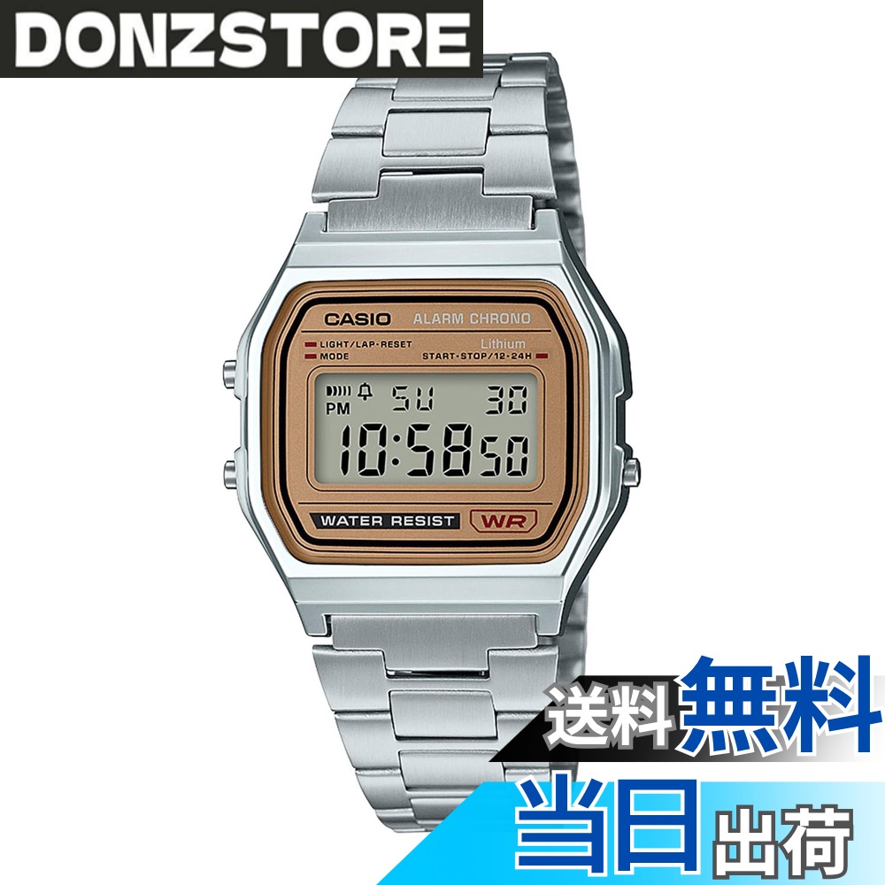 【送料無料】[カシオ] 腕時計 カシオ コレクション 【国内正規品】デジタル メタル 色：WEB限定モデル:A158(ゴールド)