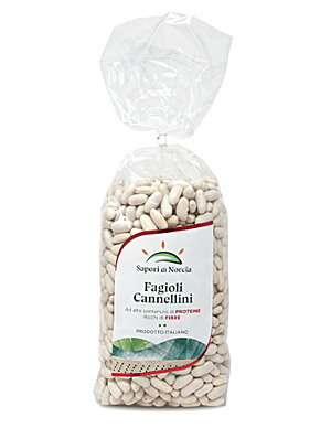 カンネッリーニ【乾燥インゲン豆(500g)】サポーリ ディ ノルチャFAGIOLI CANNELLINI