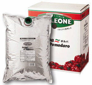 イタリア産の完熟トマトを使用。丸形のトマトをダイスカットしています。フレッシュな味わいで様々な料理にお使いいただけます。 【BRIX(糖度) 6.3以上】 名称 トマト・ジュース漬け 形状 不定形 原材料名 トマト、トマトジュース、クエン酸 内容量 5kgx3袋 原産国 イタリア 保存方法 直射日光を避けて常温で保存 SOLLEONE　ソルレオーネ カードOK