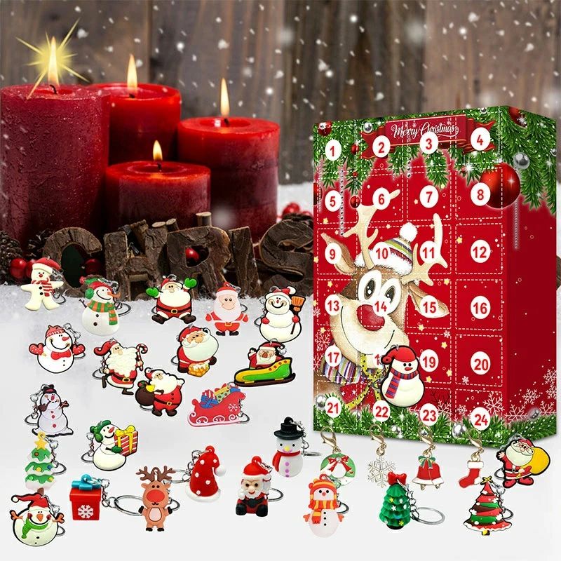 livemartのブラインドボックス ギフトギフトボックス 女の子 クリスマス 24日間 キッド アドベントカレンダー 子供 オーナメント カウントダウン クリスマス プレゼント クリスマス チャーム ツリー｜アングル3