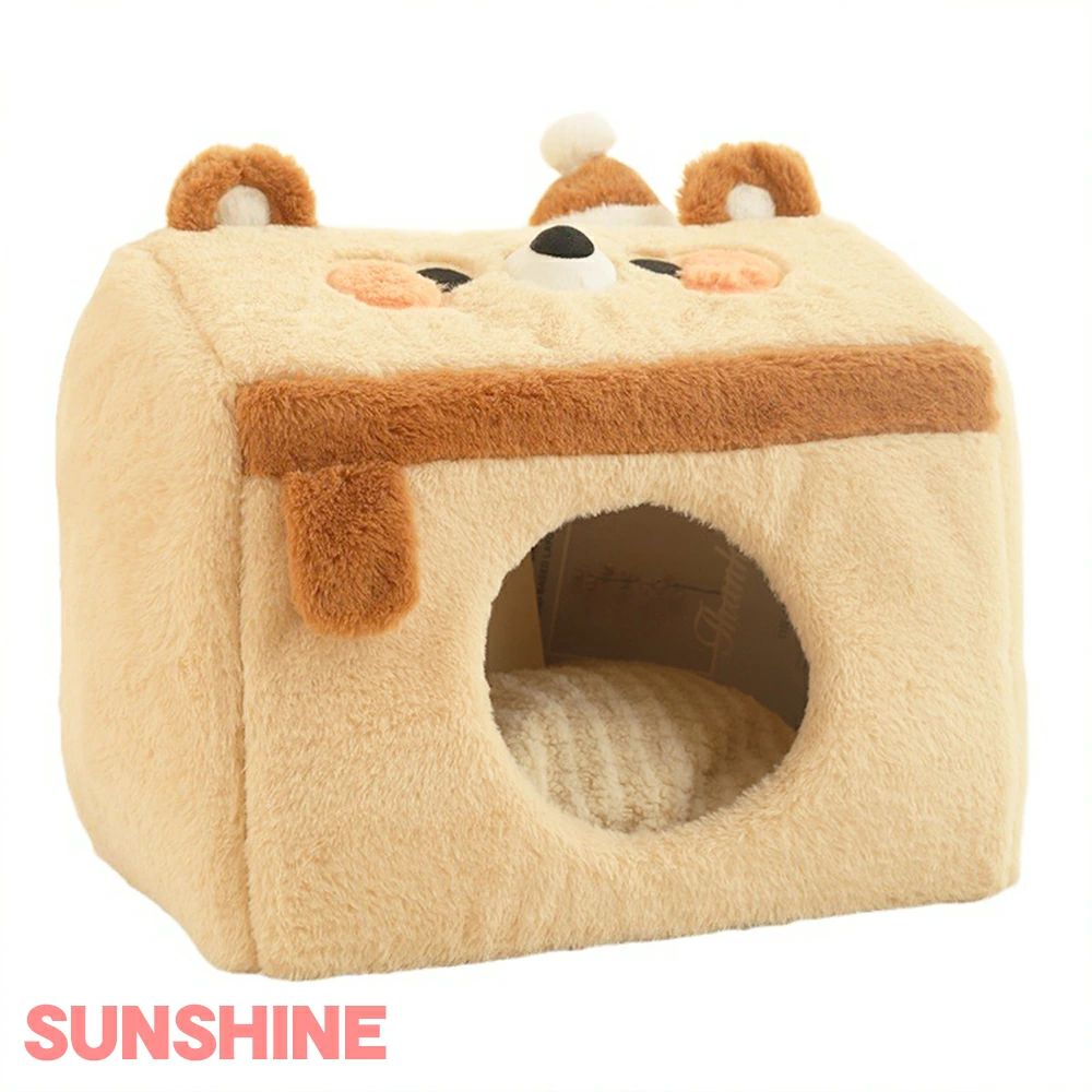 Bed - ドーム型 猫 ハウス 犬用 ドーム型 ペット用品 猫 マット 冬 ハウス 猫 ベッド 猫ソファー ベッド 犬用 別荘 冬 ペットハウス ベッド 防寒 猫用品 猫ハウス S/M ふかふか 猫用 キャットハウス 潜り込む 犬猫用 小型犬 小型犬 8.5kgまで ベッド 寝床 ドーム ペットベッド