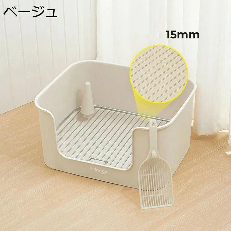 犬トイレ犬砂トイレボックス犬用トイレ囲いワイド深いトイレ柱付きはみ出し防止犬用トイレボックスステンレス網小型犬中型犬マーキングロッド付き飛沫防止滑り止め飛び散り防止