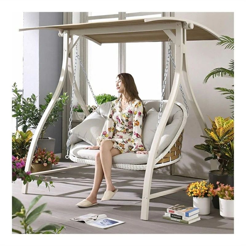 Other - パティオ 屋外 ブランコ ポーチ クッションと枕、プリンセススイングベッドガーデンスイング屋外スイングチェアベンチ ブランコ