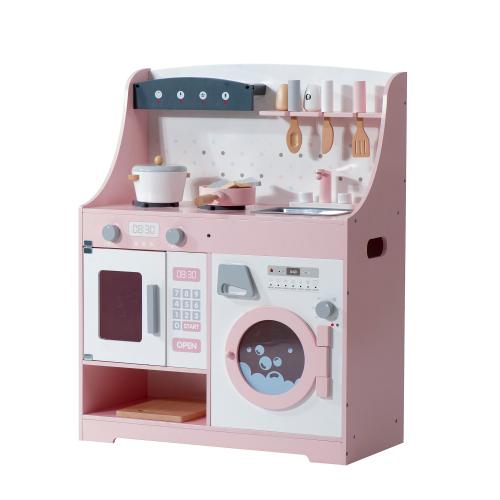 知育玩具 木製 おままごと クリスマス ままごと 洗濯機 調理器具付き 台所 ごっこ遊び 調味料 誕生日 キッチン おままごとセット