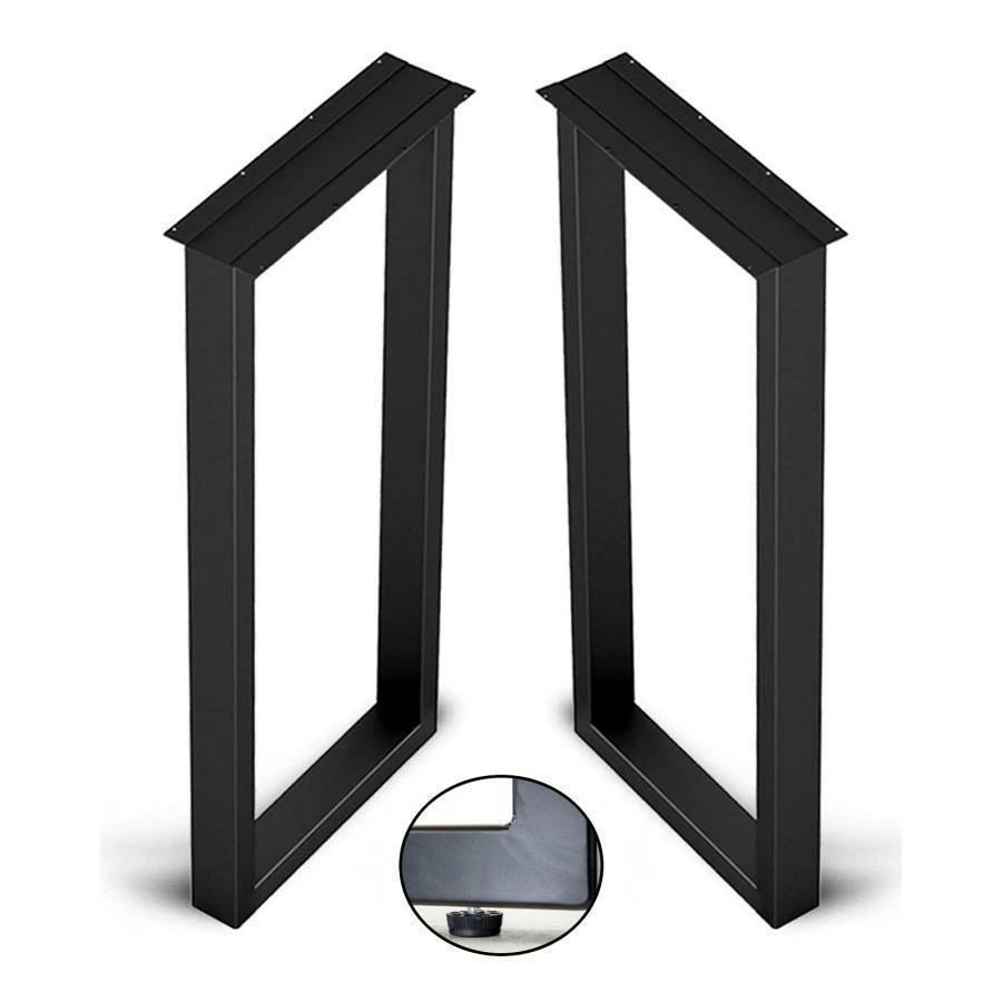 For Closets - 脚 つや消し ローテーブル 脚 机の足 ブラック テーブルレッグ バーテーブルフット テーブル 2個 椅子用脚 アイアン DIY