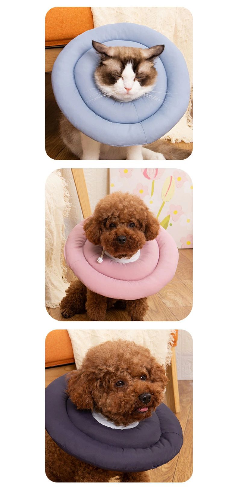 エリザベスカラー 犬 ペットグッズ 傷舐め防止 術後 ペット用品 軽量 ペット用 ス...