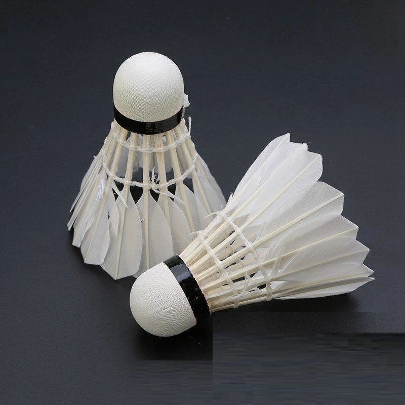 Rakuten - 練習用部活動耐久丈夫コルク 白鳥羽毛ボール プラスチック バドミントン 練習 ナイロン 12個セット バドミントン 1ダース バドミントン シャトル 試合＆練習用 バドミントンシャトルガチョウの羽根強耐久性(1ダース12球) 12個入り 屋内外兼用 プロ仕様