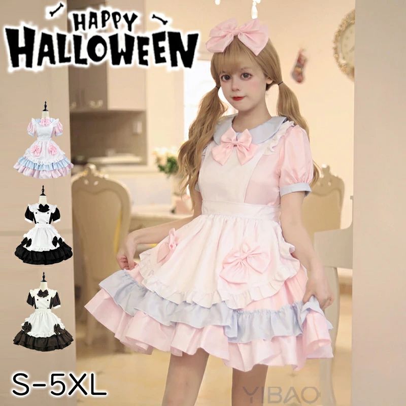 大人 コンカフェ 文化祭 halloween メイドコスチューム 妹系 メンズ ハロウィン仮装 仮装 新年会 ハロウィンメイド イベント 可愛いリボン 撮影 メイド ピンクメイド メイド服 パーティー 学園祭 ハロウィン 誕生日 女装 忘年会 ハロウィン レディース コスプレ
