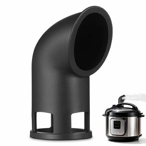 OUNONA1個スチームリリースガスケットライナー炊飯器蒸気対策スチームダイバータ炊飯器蒸気逃しスチームリリースアクセサリー圧力鍋付属品シリコンキッチン黒
